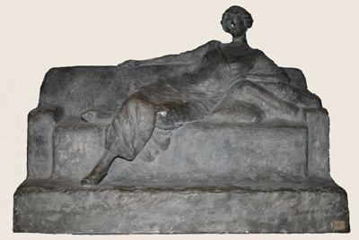 Léon-Joseph CHAVAILLAUD, Buste d'Antoinette Guelliot (d'après photographie), inv.2010.0.92, don Mme Martin-Guelliot, 1958